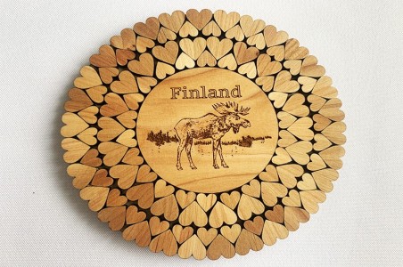Finland Trivets with reindeer & bear
