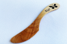 Alder butter knife with laser cut image Riga