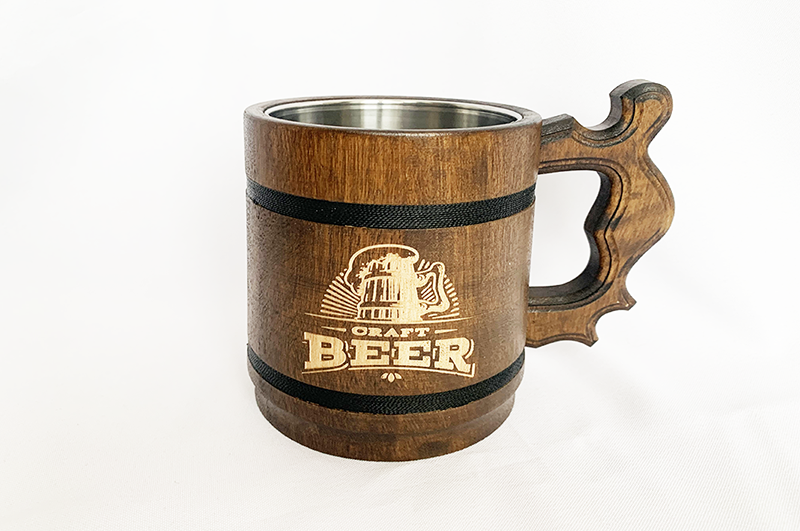 Beer mug with metal inside 0,5 L
