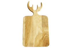 Oak cutting board with horn