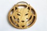 Oak trivet with a wolf