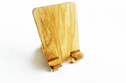 Oak wooden phone stand