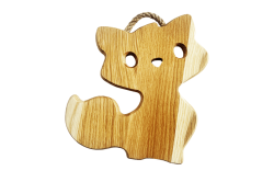 Oak cat trivet