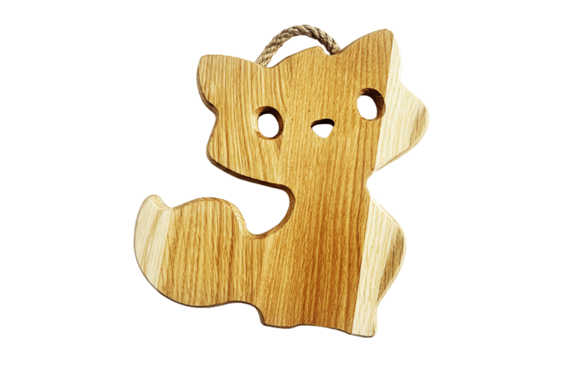 Oak cat trivet