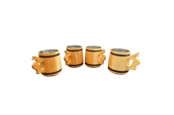 Wooden 5 cl mini jug with...