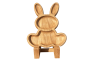 Wooden rabbit plate