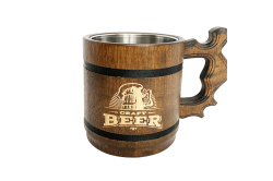 Beer mug with metal inside 0,5 L