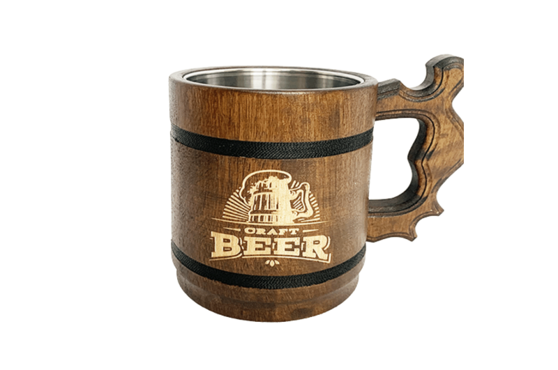Beer mug with metal inside 0,5 L