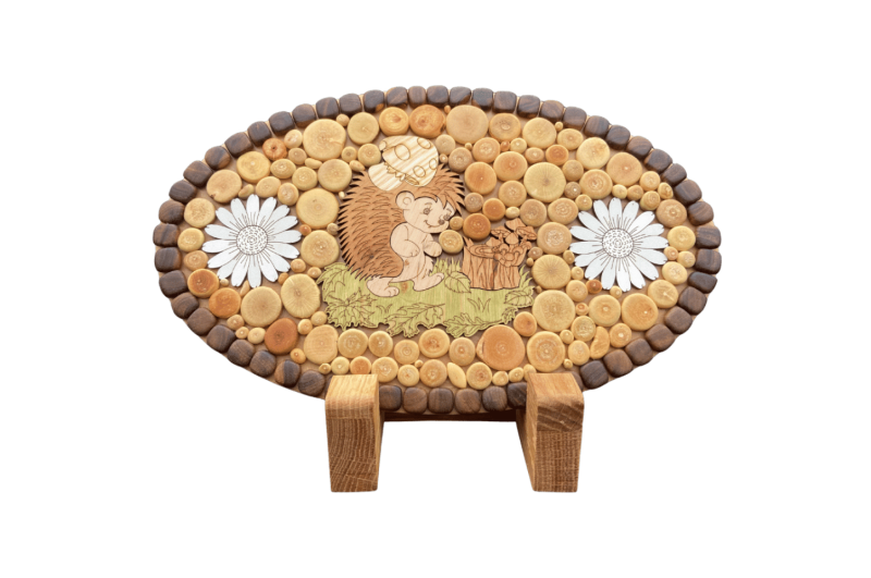 Trivets with pears & hedgehog 18,5 x 30,5 cm