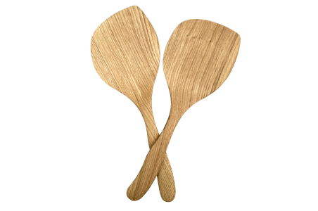 Oak and Ash Wood Spatulas