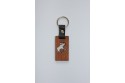 Keychain with leather strap
