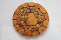Trivet with picture 18ø cm
