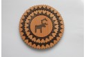 Trivet with a picture and hearts 15ø cm