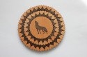 Trivet with a picture and hearts 15ø cm