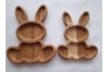 Wooden rabbit plate