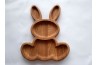 Wooden rabbit plate