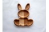 Wooden rabbit plate