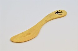 Juniper butter knife with laser cut image