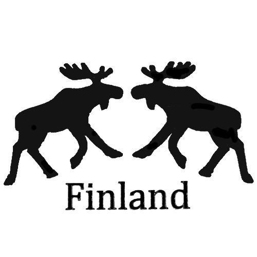 Two moose Finland