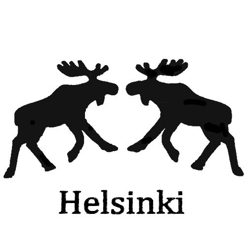Two moose Helsinki